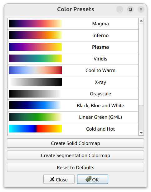 Color maps