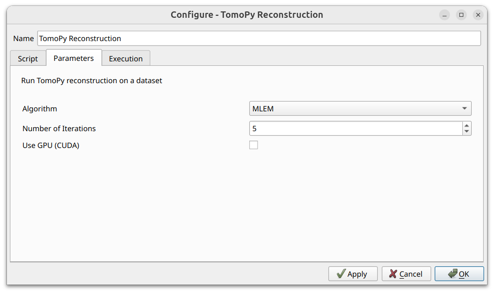 TomoPy reconstruction