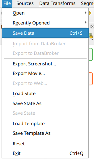 Save data