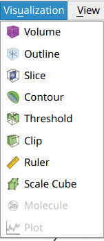 Visualization menu