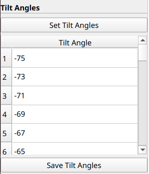 Save Tilt Angles