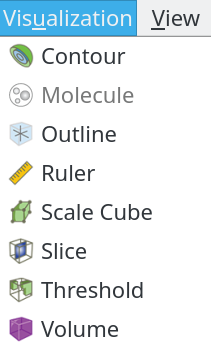 Visualization menu