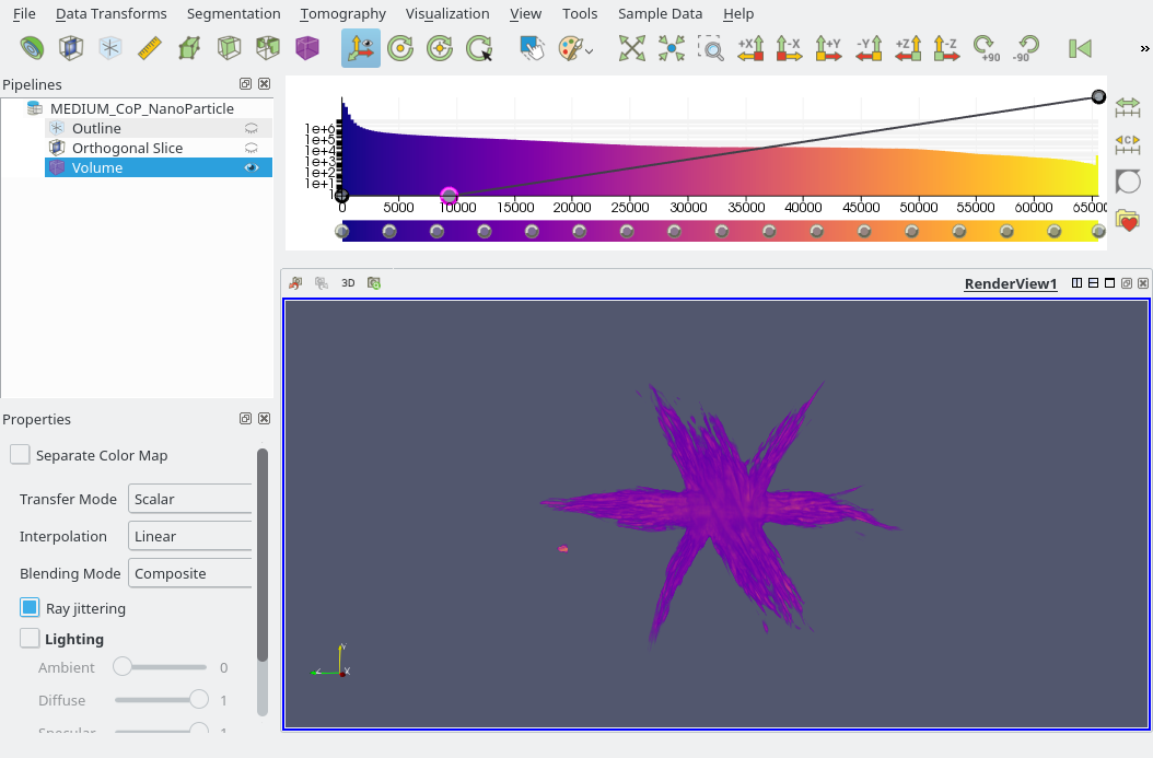 Volume render opacity