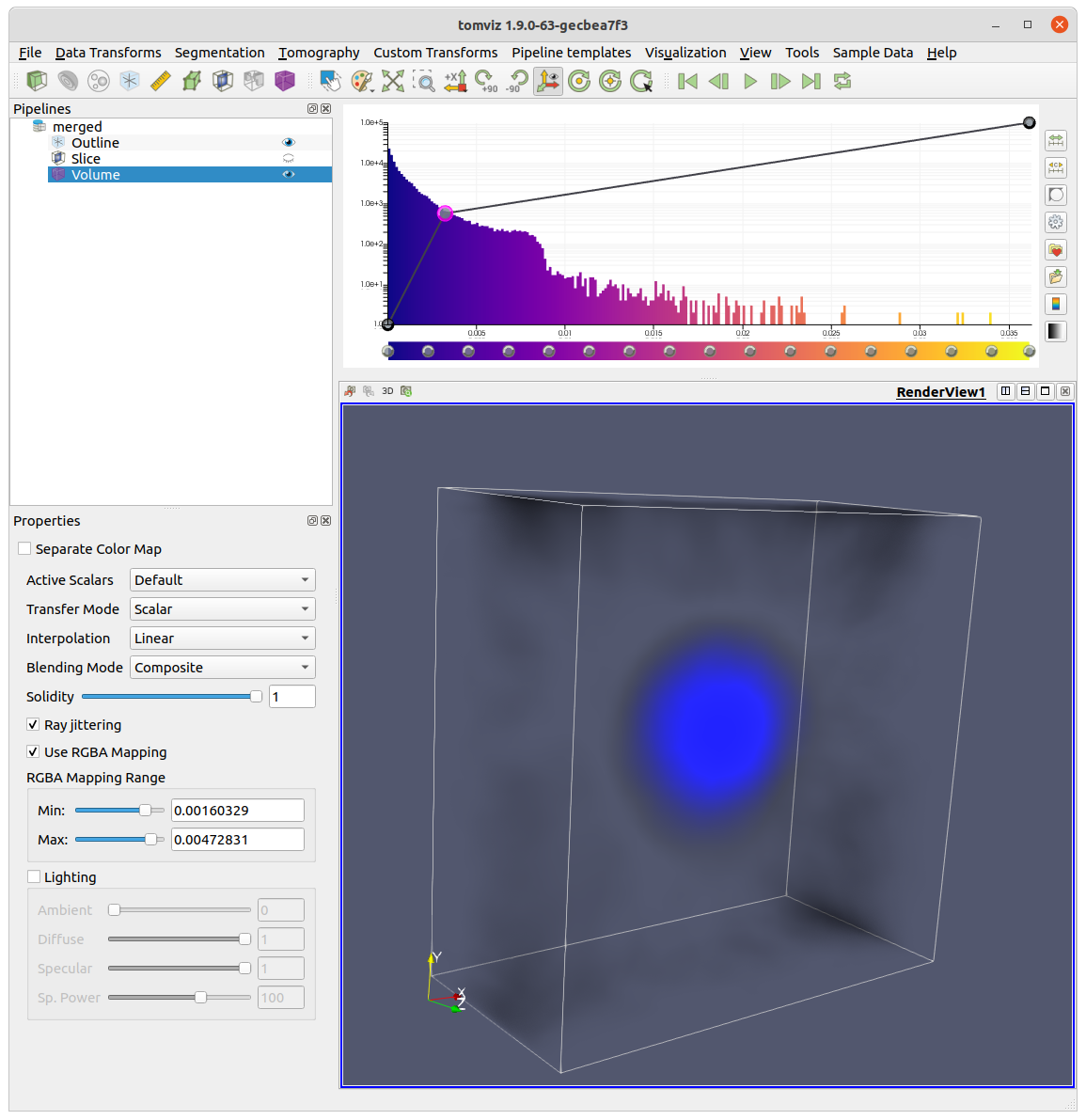 Volume RGBA Mapping